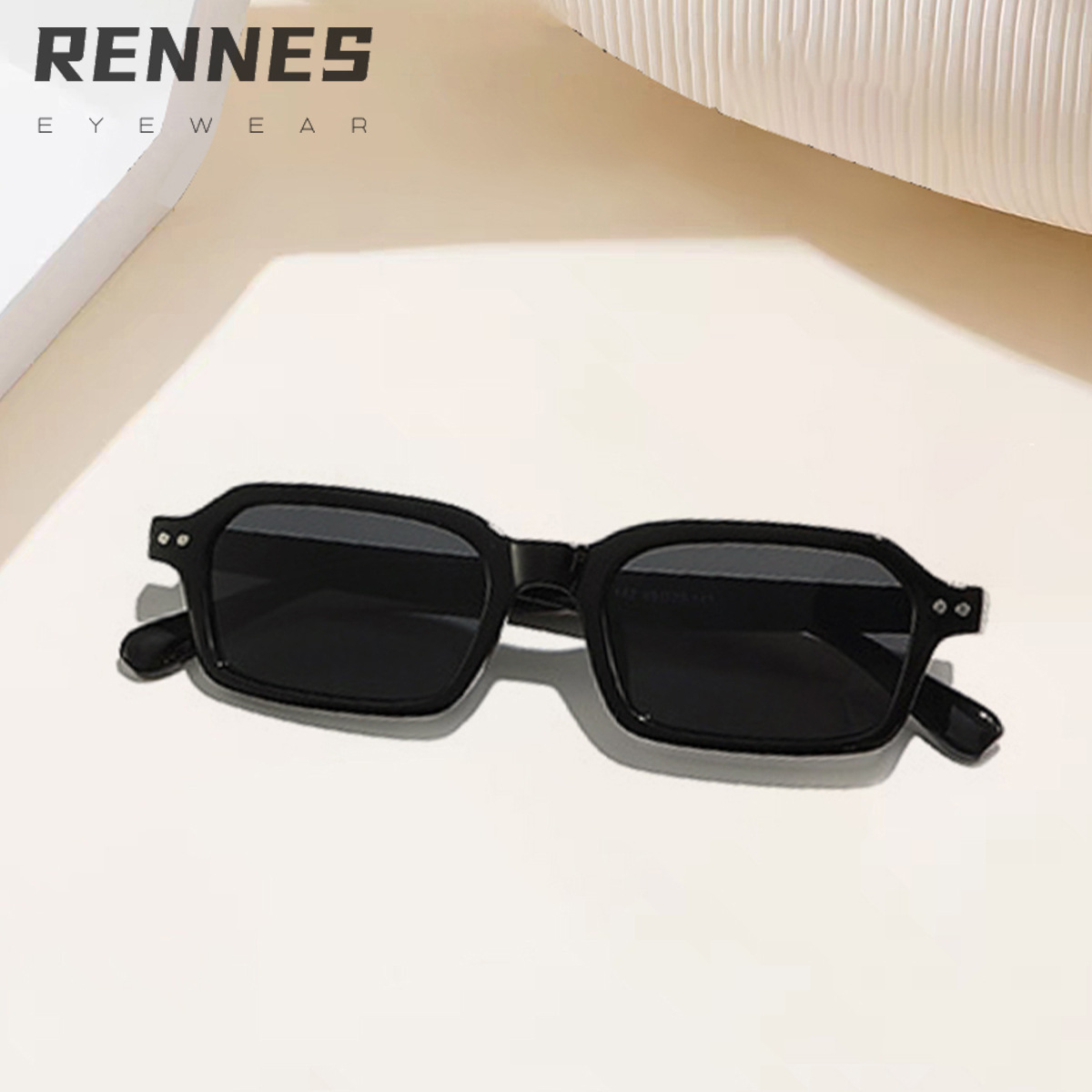 2025 nueva versión coreana de gafas de sol de moda rectangulares con montura pequeña, gafas de sol para viajar, gafas ligeras para hombres y mujeres