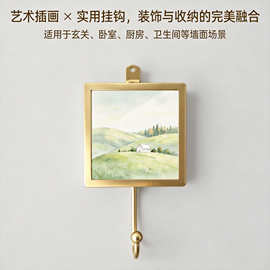 创意uv打印卡通挂钩墙面金属挂钩可定照片图片浴室免打孔强力粘钩