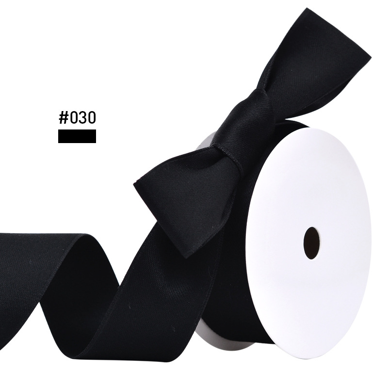 Cinta mate de doble cara cinta de algodón de poliéster 2,5 cm de ancho material de arco regalo embalaje hecho a mano cinta de algodón de poliéster engrosada