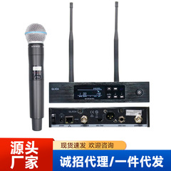 QLXD4 ワイヤレスマイク ステージサウンドカード専用 パフォーマンスマイク 家庭用KTVラジオ Bluetooth