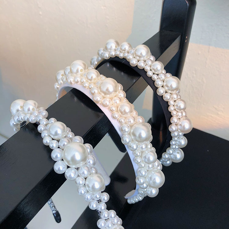 Koreanische Neue Mode Perle Blume Stirnband display picture 5