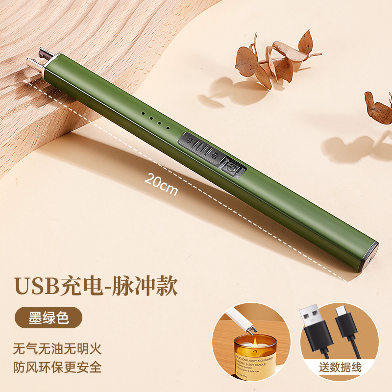 encendedor de aroma vela encendedor de incienso de pulso electrónico encendedor de mango largo encendedor herramienta estufa de gas encendedor pistola