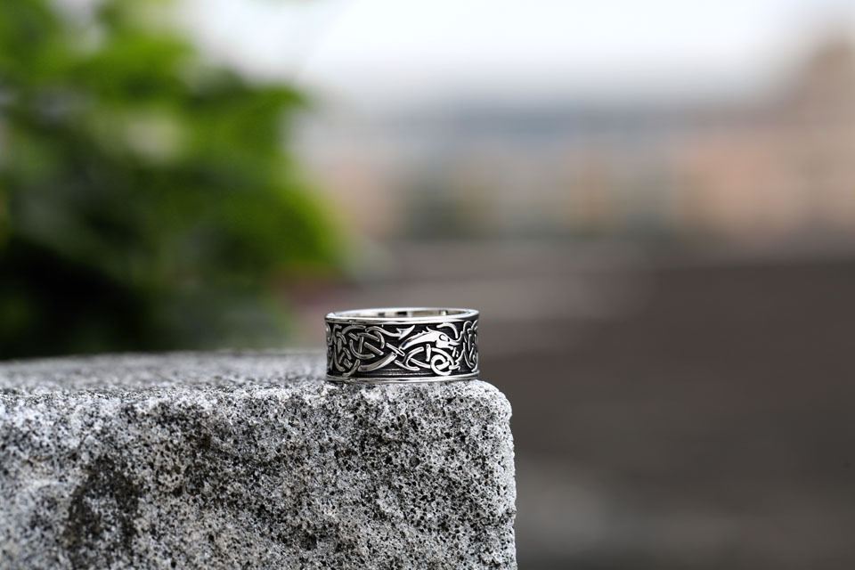 Viking Nordic Stainless Steel Ring - Image 3