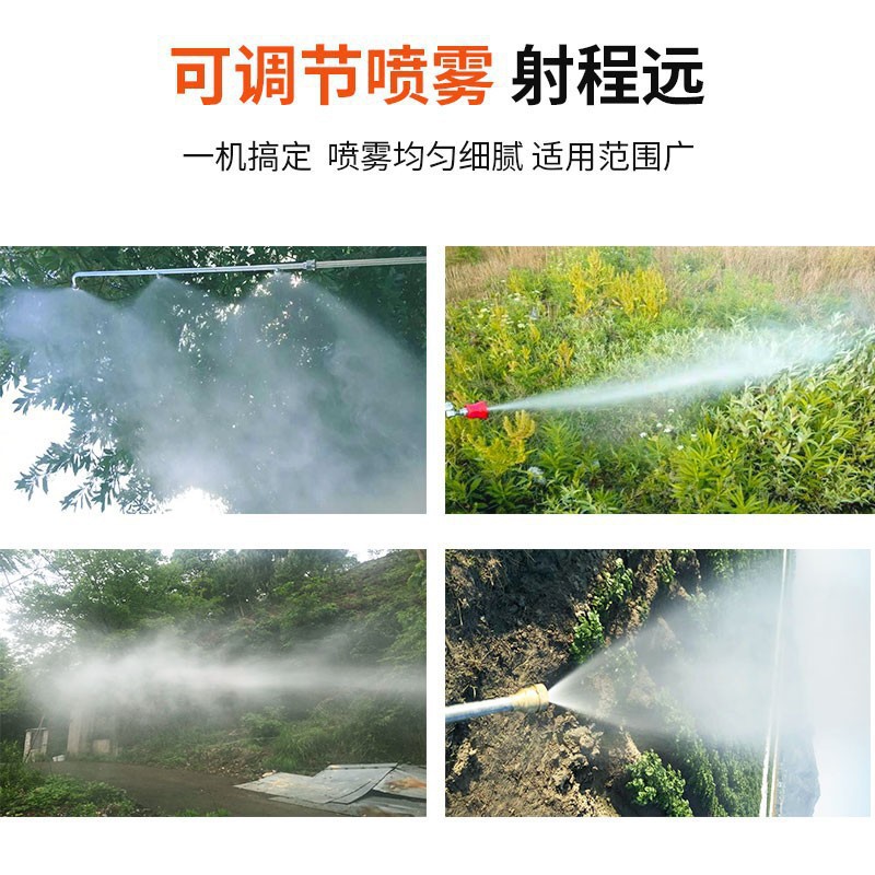 Pulverizador de pesticidas de alta presión de gasolina pulverizador eléctrico de cuatro tiempos pulverizador de matanza de árboles frutales pulverización de desinfección de prevención epidémica