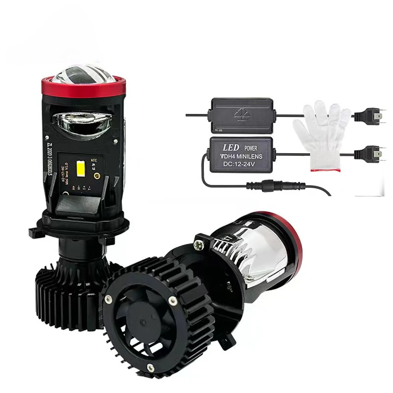 Y7D h4 lens integrated high and low beam suitable for cars and motorcycles, universal LED headlight, super bright and focused