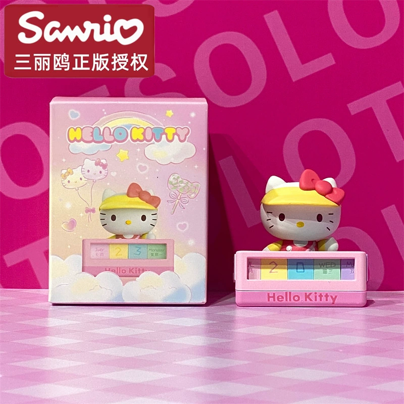 Серия Sanrio Garden, блайнд-бокс, нефритовая собачка, Kulomi Melody, настольные украшения, милая ручная куколка для девочек