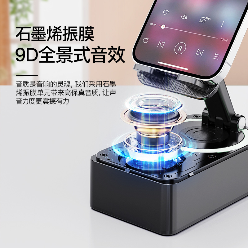高音質bluetoothオーディオ無線スピーカー復古ミニデスクトップスピーカー屋外音響サブウーファ小音響|undefined