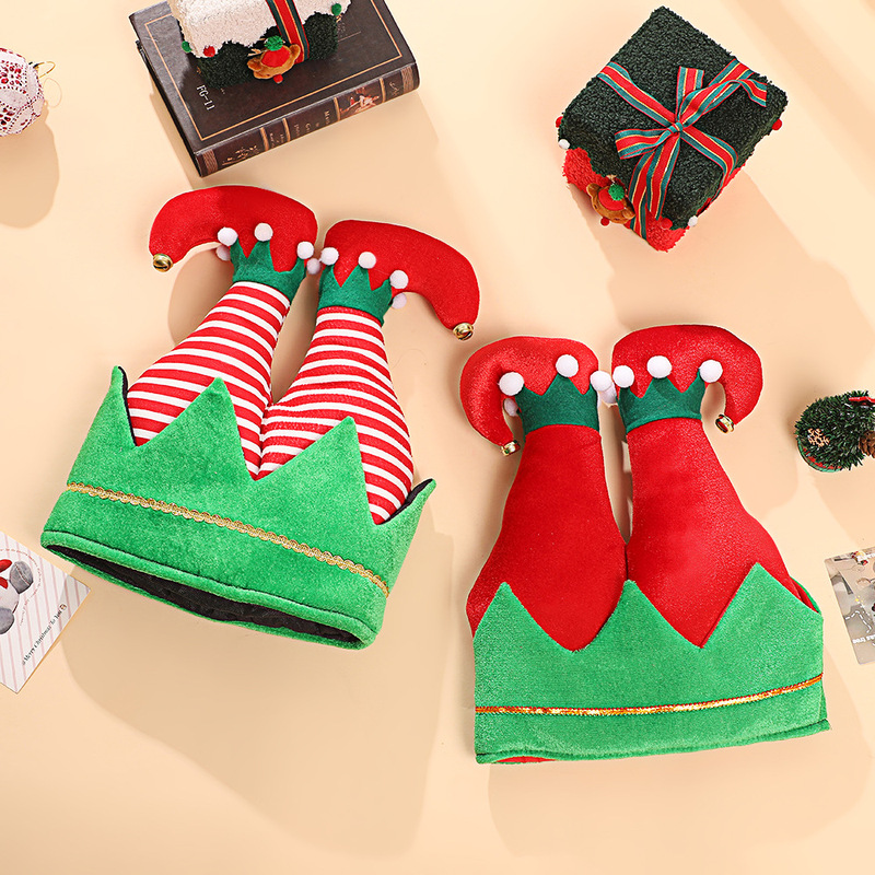 Cross-Border Christmas Decorations Creative Elf Pants and Hat Christmas Decoration Party Supplies Gift Clown Pants and Hat Wholesale Cross-Border Christmas Decorations Creative Elf Pants and Hat Christmas Decoration Party Supplies Gift Clown Pants and Hat Wholesale
