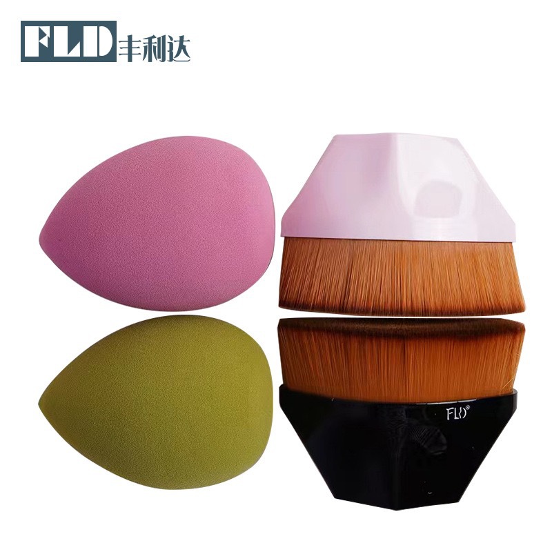Juego de brochas de maquillaje No. 55, brocha para base de maquillaje, brocha mágica de cabeza plana, corrector sin costuras en forma de pétalo, herramienta de belleza, brocha de maquillaje Cangzhou