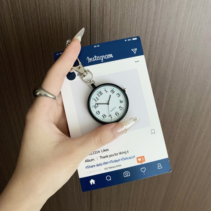 Simple New Style Clear Large Digital Student Party Civil Service Examination Special Men's and Women's Watch High-Value Quartz Pocket Watch