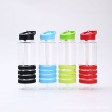 现货批发塑料ps吸管杯 800ml户外便捷运动水壶 广告礼品杯子现货