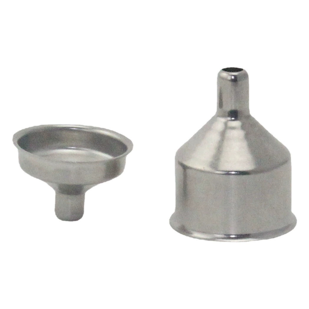 Завод в наличии Нержавеющая сталь Маленькая Воронка Открытый винный кувшин Оригинальное подходящее эфирное масло Раздельная мини-воронка