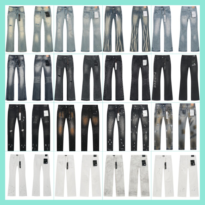 Cross-border foreign trade PB European and American high street tide brand old washed cut casual men's and women's same-style slim-fit Denim trousers