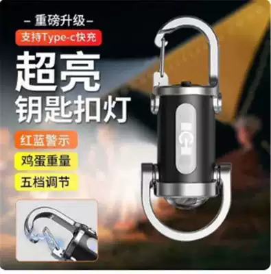 Key chain flashlight waterproof lighting aluminum products flashlight creative gifts (UV fənərlər) - black-plastic-model-cannot-charge-mobile-phone