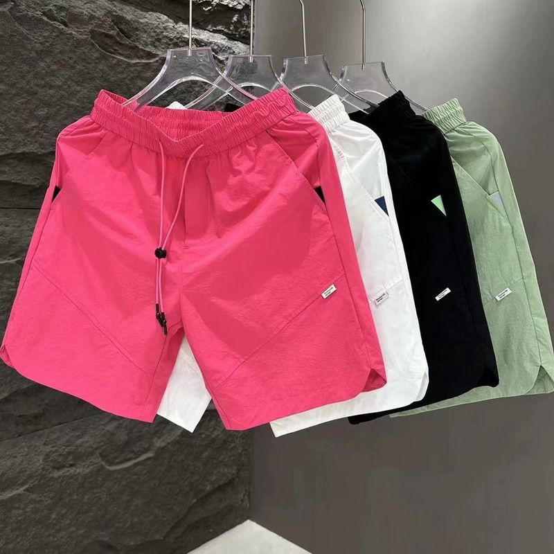 Men's Shorts Summer 2025 New Style Perforated Breathable Cool Casual Straight Pants Trendy Versatile Five-Point Pants Plus Size