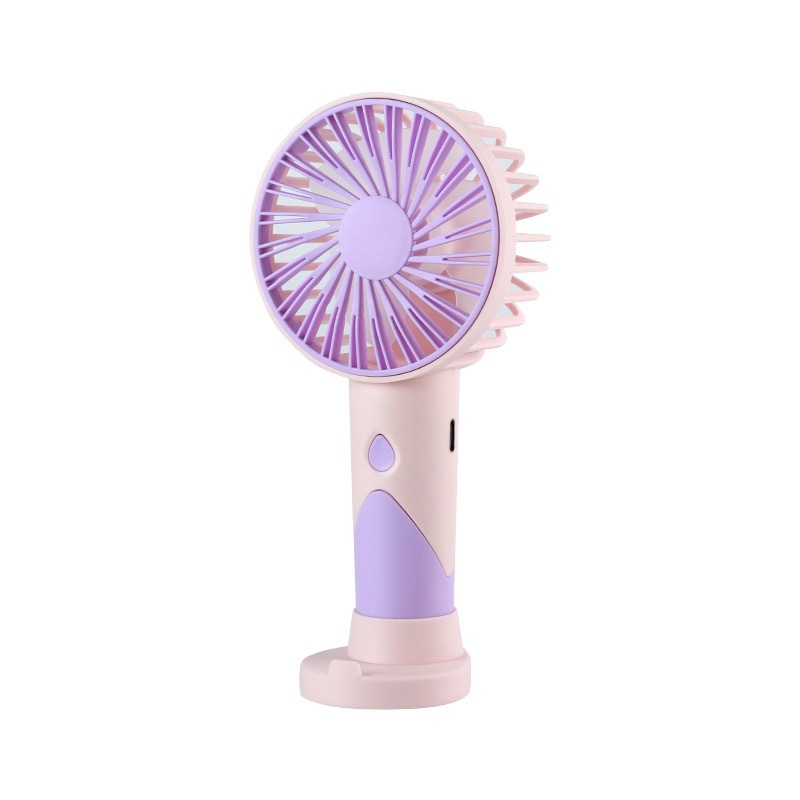 Mini ventilador portátil de color macarron con base, carga usb, pequeño ventilador de escritorio portátil regalo de verano image 10