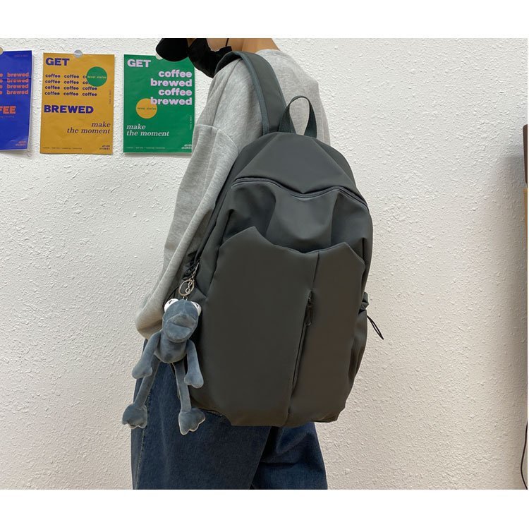 Wasserdicht 20 Zoll Einfarbig Schule Täglich Schulrucksack display picture 16