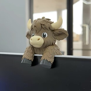 �羳���R��Ʒ3d��ӡ�ߵ�ţCute Highland Cow�@ʾ��Ŀ�[���b�Ʒ