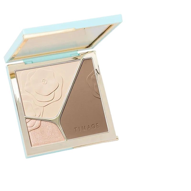 Caitang コントゥアリング パレット コントゥアリング ハイライト オールインワン パレット 自然防水 汗 3 色で顔の輪郭を修正して明るくする 正規品|undefined