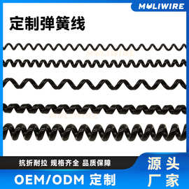 多芯PU/PVC高弹力伸缩弹簧线电源螺旋线采茶机升降机叉车弹簧线