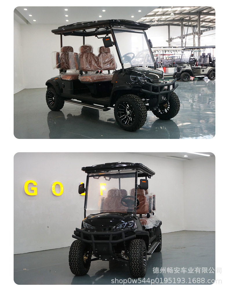 Electric Battery-Powered Golf Cart, 2-10 Seats, for Tourist Areas, Factory Tours, Patrol, and Reception Use