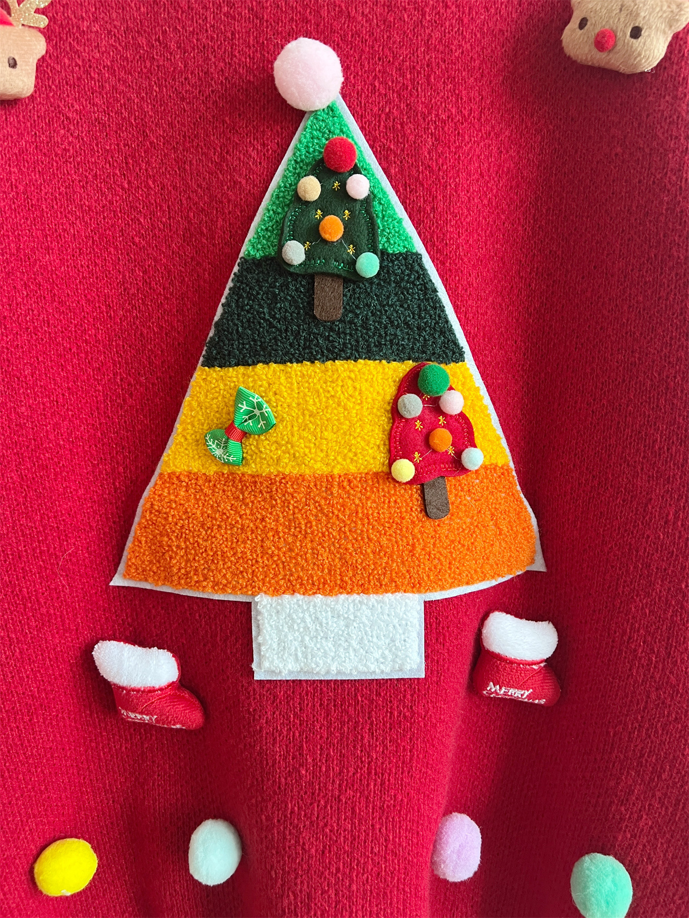 Christmas Sweater For Women Decorative Tree Knit Pullover_voghion.com