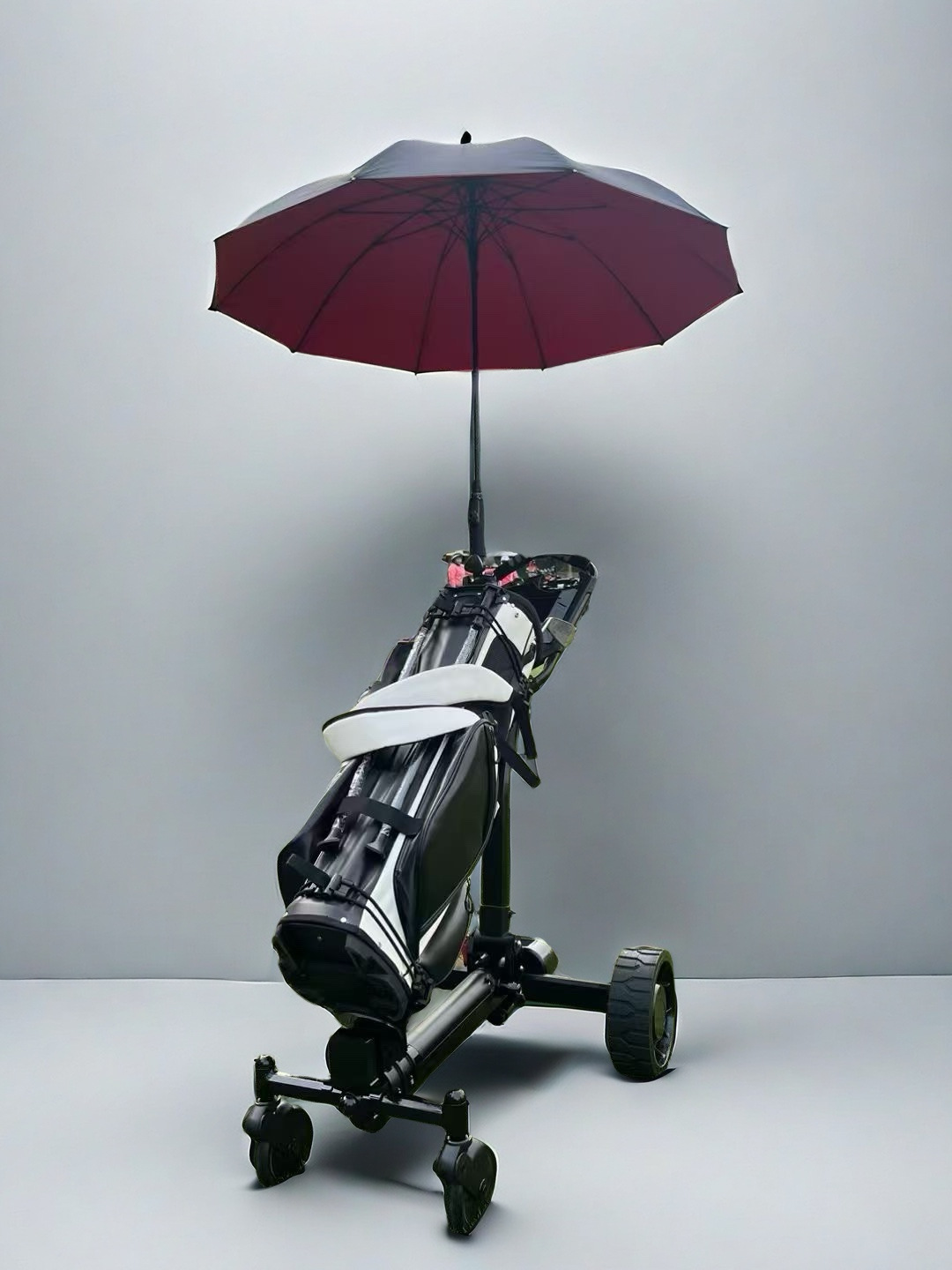 Sikute T3 four-wheel intelligent automatic follow adult golf bag car folding small