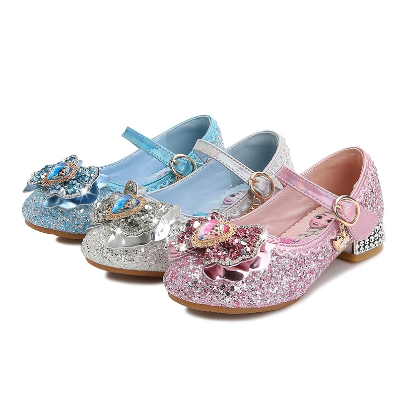 Footwear for princess high heels, children's nail sequins, shoes for leather shoes, new collection