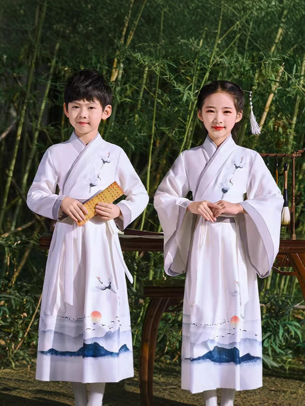漢服児童国学服児童漢服中国風時代劇小書童服装三字経弟子規小学生|undefined
