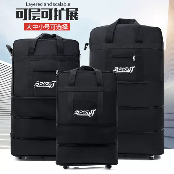Special Storage Bag for Students Living on Campus, Double-Back Drag Moving Luggage Bag, Japanese-Style Travel Storage Bag, Shoulder Organizer Bag