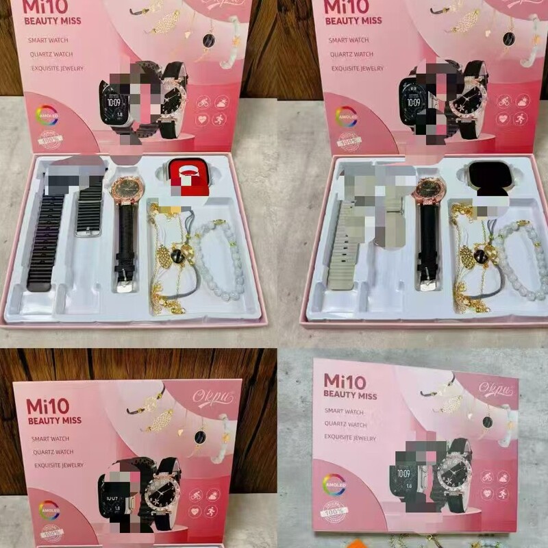 New Mi10 Series Women's Smart Watch Set with Bluetooth Call and Message Notifications, Heart Rate Monitoring, Ultra3 Sports Watch New Mi10 Series Women's Smart Watch Set with Bluetooth Call and Message Notifications, Heart Rate Monitoring, Ultra3 Sports Watch