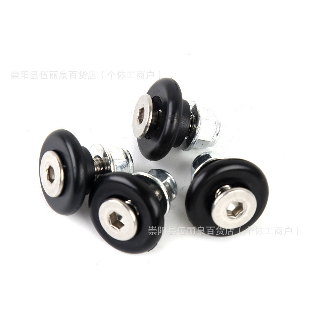 Мотоцикл Универсальный Алюминиевый сплав хвост T-образный хвост пряжки Быстрый демонтаж нижней пластины бесшумный износостойкий пластиковый коврик