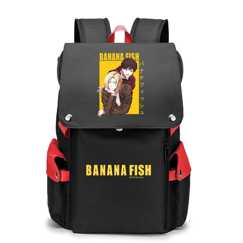 Банановые рыбки Banana Fish, бойцовская борьба, помощь студенту, рюкзак мужской, карикатурный большой объём школьный ранец