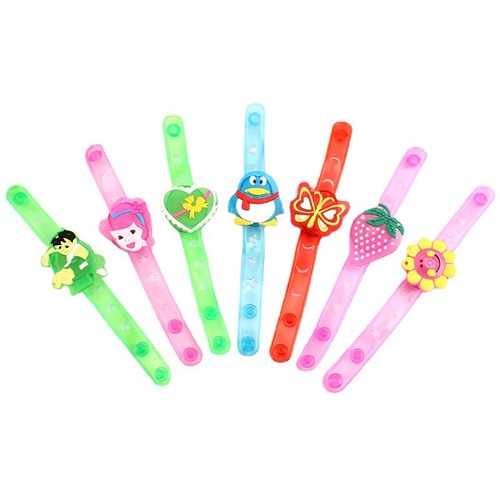 Light-up Wrist Strap with Flashing Cartoon Bracelet, Light-up Watch Strap with Cartoon Band, Flashing Gift Toy Manufacturer Wholesale