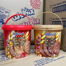 批发 马来西亚进口麦比客消化饼全麦味综合味饼干年货礼盒400g