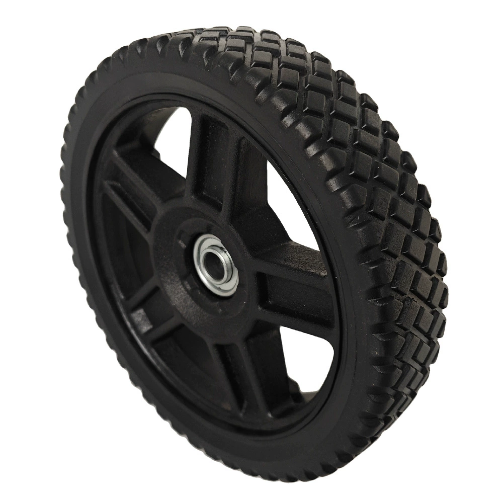 Сплошные пластиковые колеса 10-дюймовые ПВХ газонокосилки резиновые пластиковые колеса для гриля пластиковые колеса резиновые колеса
