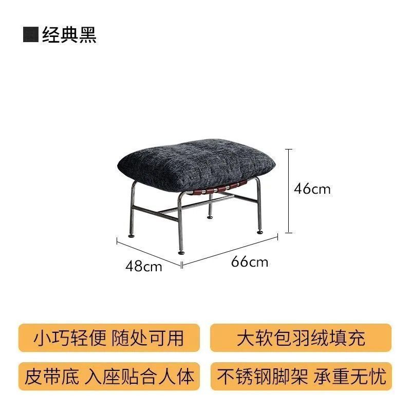 菲卡摇椅客厅现代轻奢可拆洗软包沙发设计师躺椅单人摇摇椅|undefined