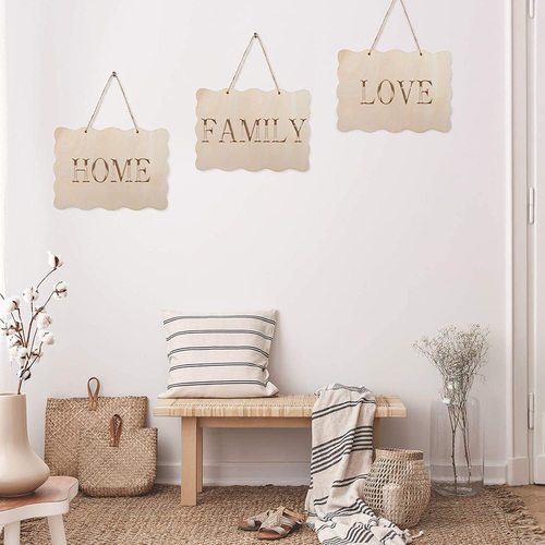 Creative DIY wooden tag pet tag blank house number wooden decorative sheet laser cutting wooden special-shaped wood chip