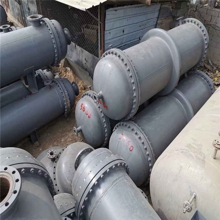 九成新碳钢列管冷凝器 高压钛材冷凝换热器 20平方冷凝器价格