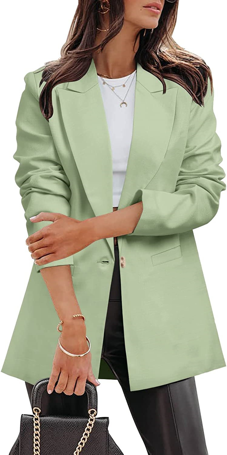 Fashion Solid Color Polyester Patchwork Temperament Professional Slim Suit Jacket display picture 2