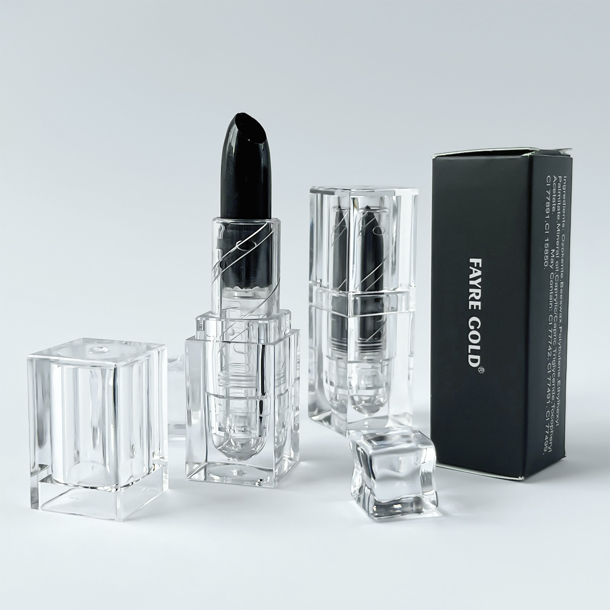 10 color crystal square tube lipstick mist matte non-fading non-stick cup pearl lip gloss cosmetics_voghion.com