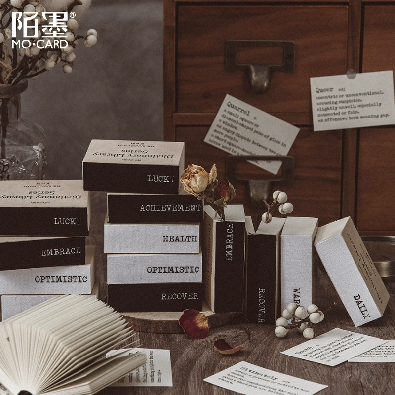 Библиотечный словарь серии Мо Легкая бумага Слово Записная книга Искусство Ретро Справочник Материал Бумага 100 8