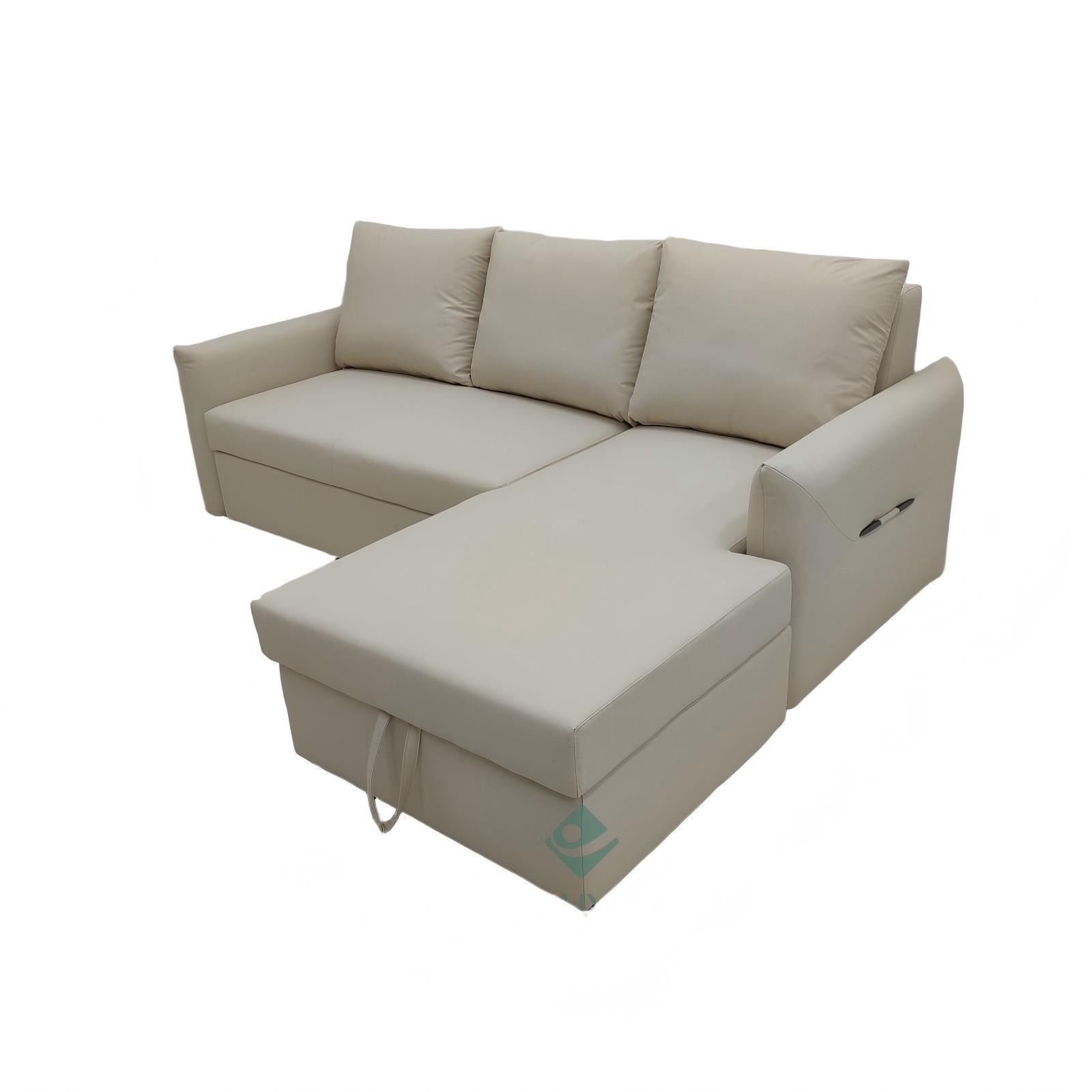 Sofá cama multifuncional moderna simple, sala de estar tipo pequeño, sofá cama de doble propósito desmontable, combinación de almacenamiento VIP