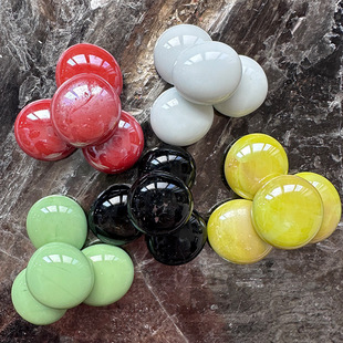 Glass Flat Beads Ceramic Flat Beads Children's Toys Colorful Aquarium Landscape Decoration Children's Archaeological Treasure Digging