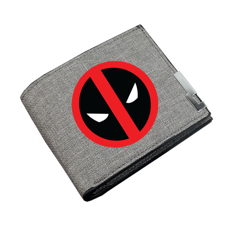 Anime Marvel héroe Marvel Comics estudiante monedero hombres y mujeres lienzo cartera corta