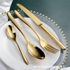 Golden set home use, high-end tableware stainless steel, European style