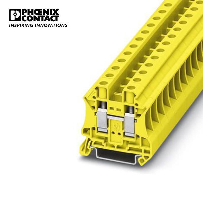 菲尼克斯 螺钉黄色直通式接线端子-UT 10 YE-3046294-50 一包50个