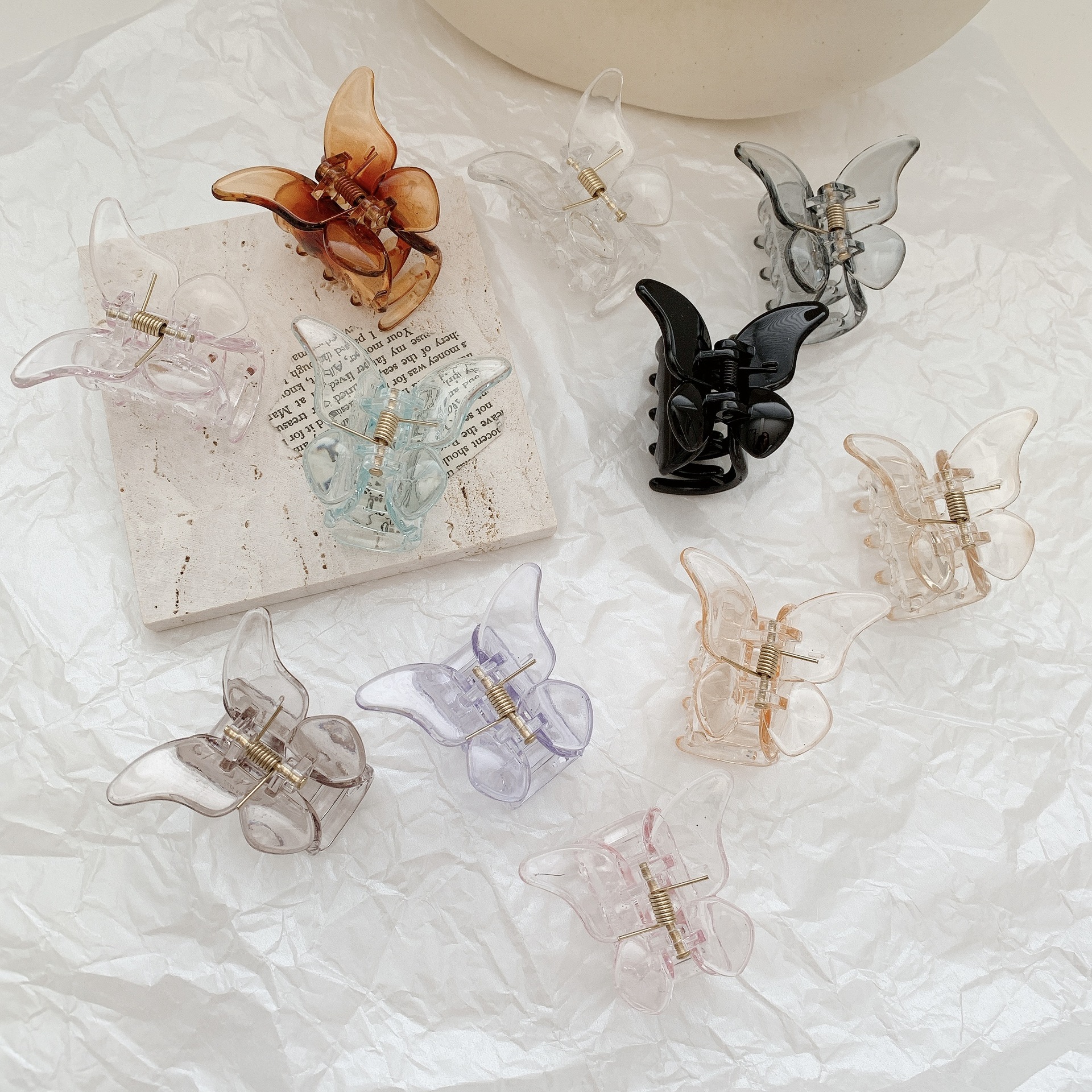 Mujeres Mariposa Elegante Dulce El Plastico Garras De Pelo display picture 5