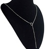 Metal short necklace, European style, simple and elegant design