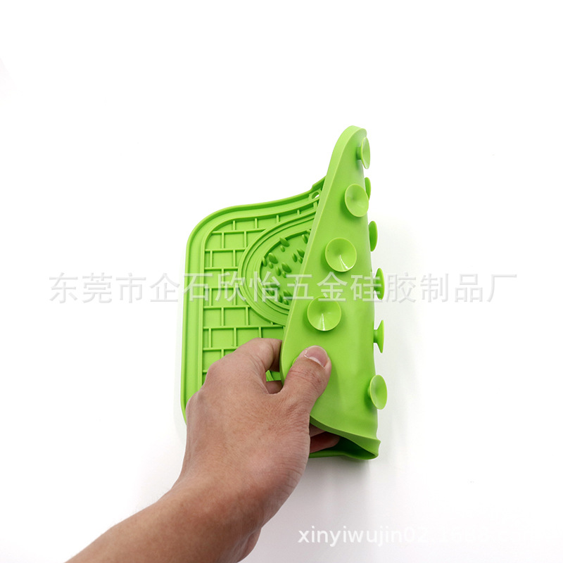 Tapete de silicona para entrenamiento de alimentación lenta para perros y gatos, tapete para lamer de calidad alimentaria, tapete anti-asfixia tipo S, tapete de entrenamiento para mascotas